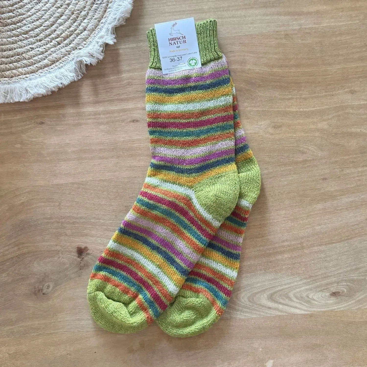 Hirsch Natur Chaussettes laine adulte épaisses