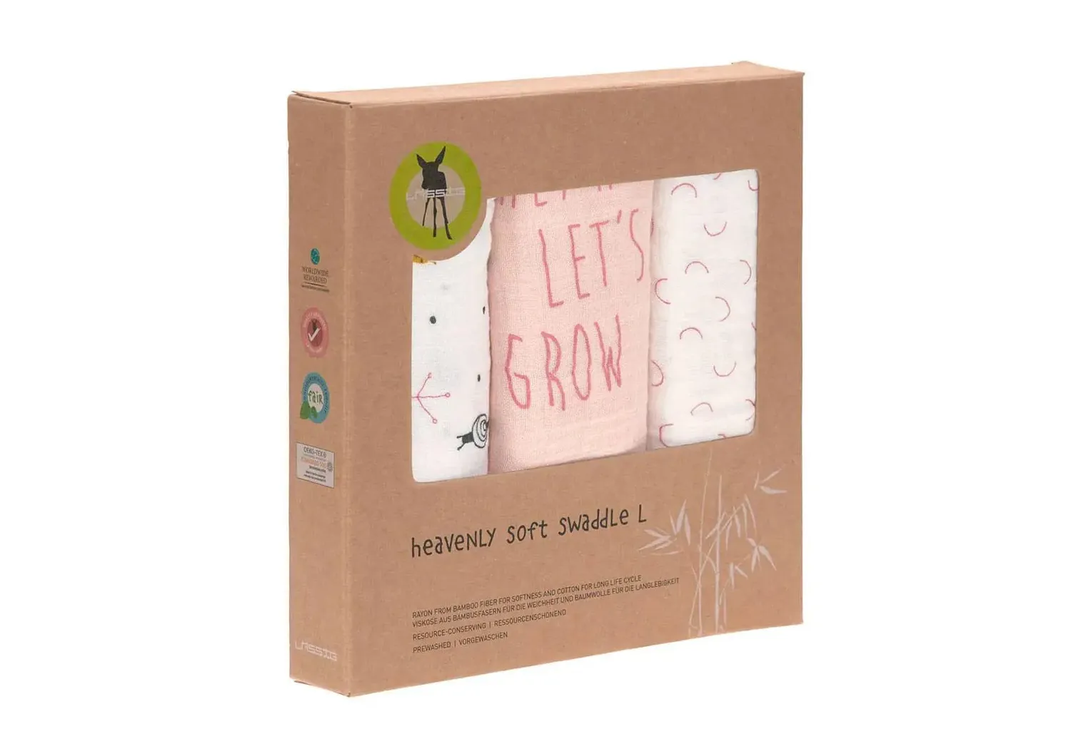 Lässig Happy Fruits lot 3 langes coton bio