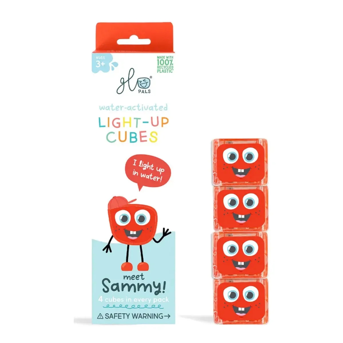 Glo Pals lot de 4 cubes lumineux pour le bain