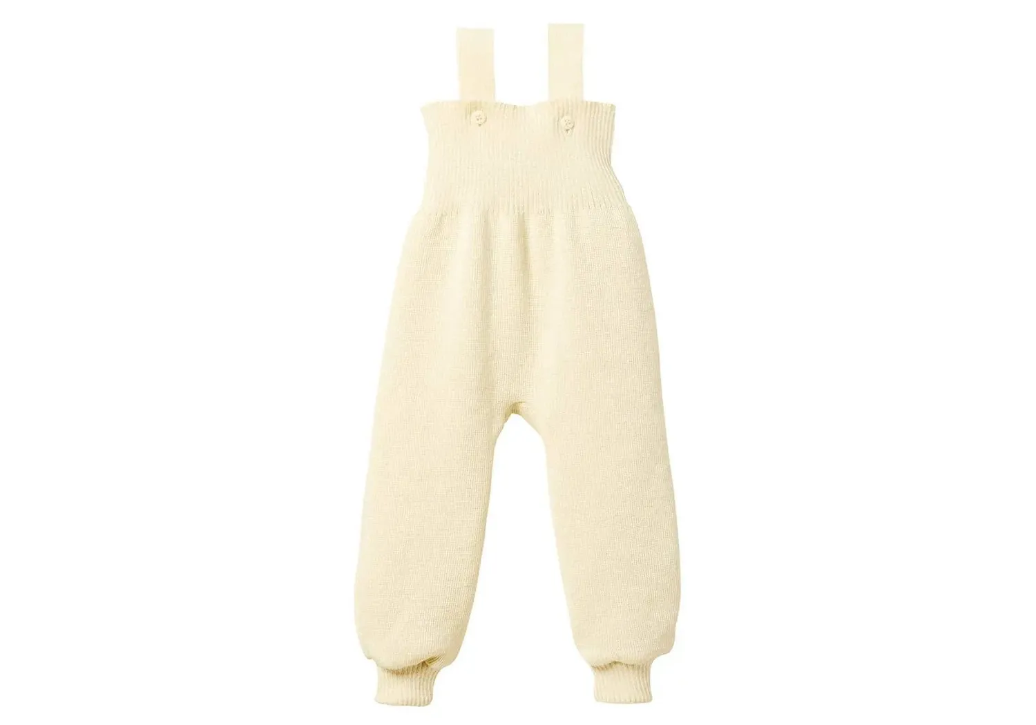 Disana pantalon à bretelles en laine mérinos bébé