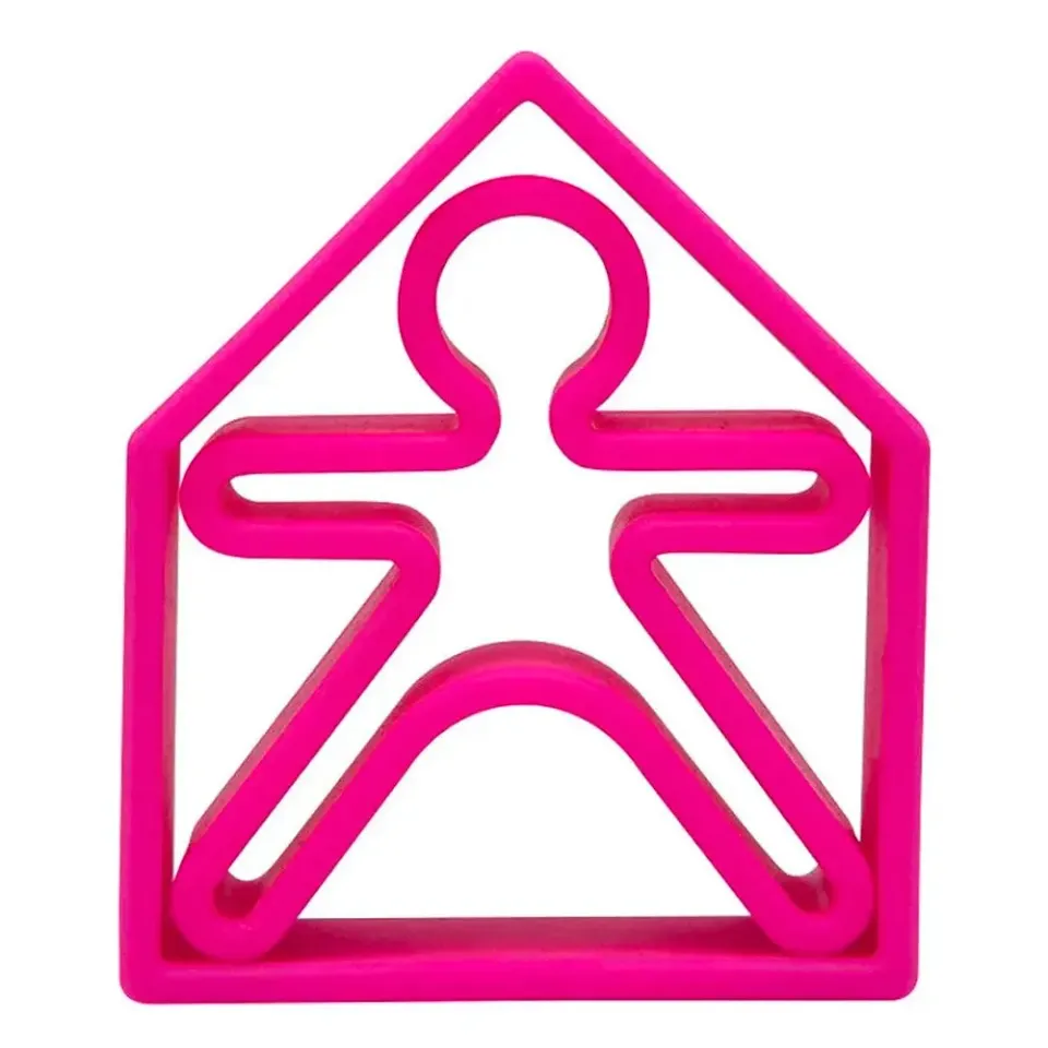 Dëna jeu ludique 2 pièces Néon rose silicone alimentaire