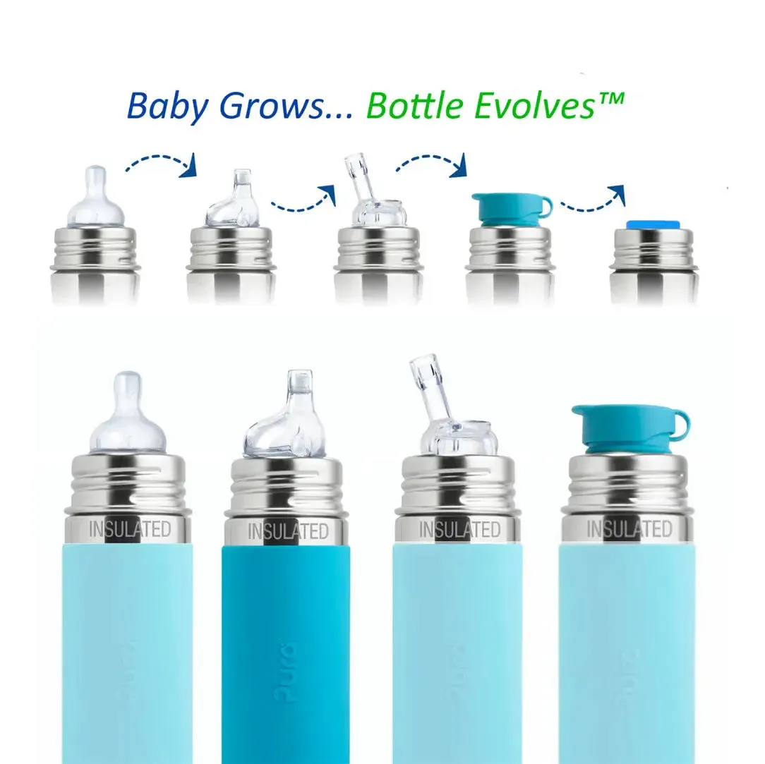 Pura gourde à bec inox isotherme 260 ml sans plastique
