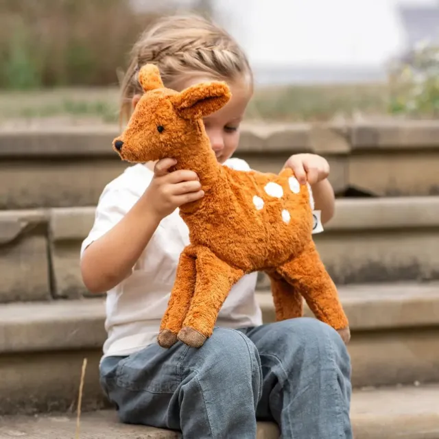 Senger Naturwelt doudou bouillotte faon coton bio