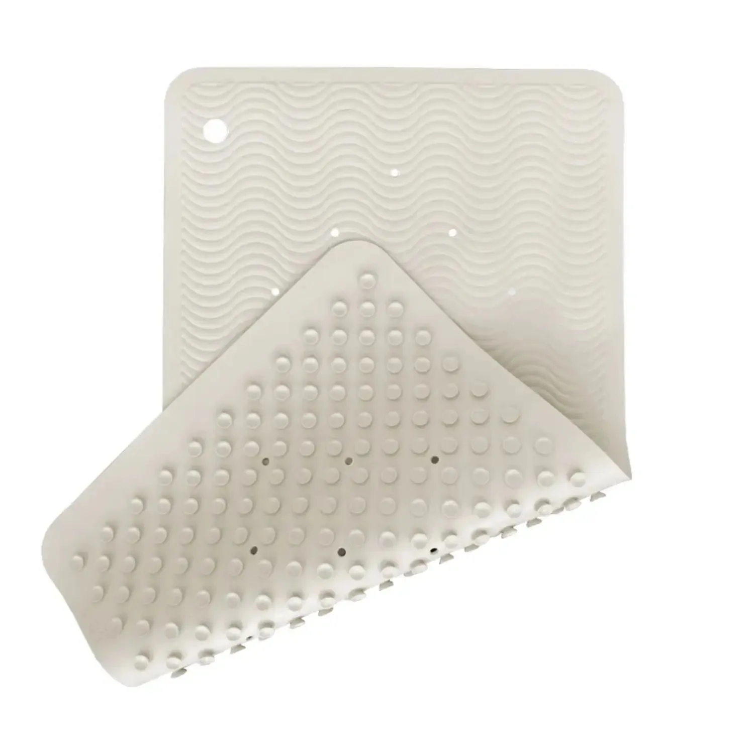 Hevea Wave tapis de bain caoutchouc 69x39cm antédérapant