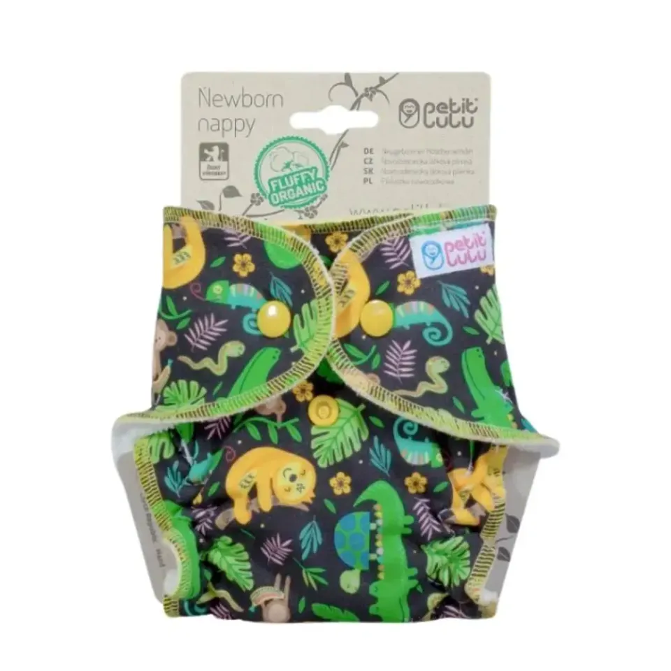 Petit Lulu Fluffy Organic couche lavable naissance coton bambou