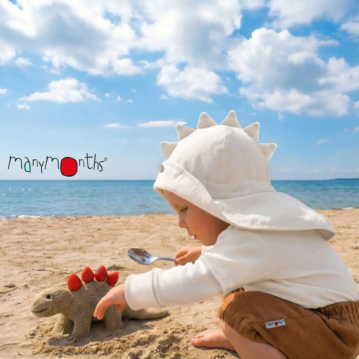 Manymonths Chapeau soleil chanvre bio Dino