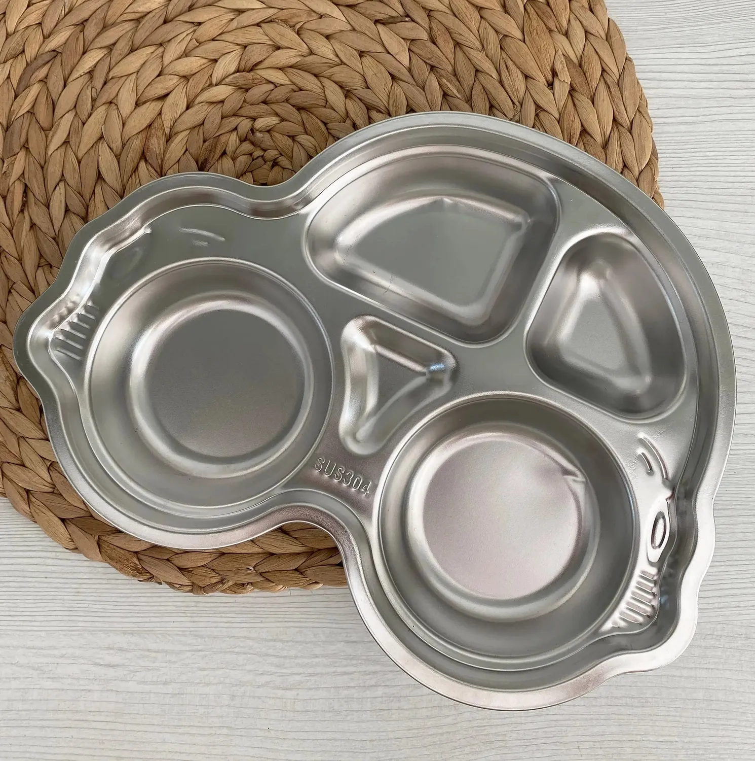 Joli Monde plateau repas inox 3 compartiments
