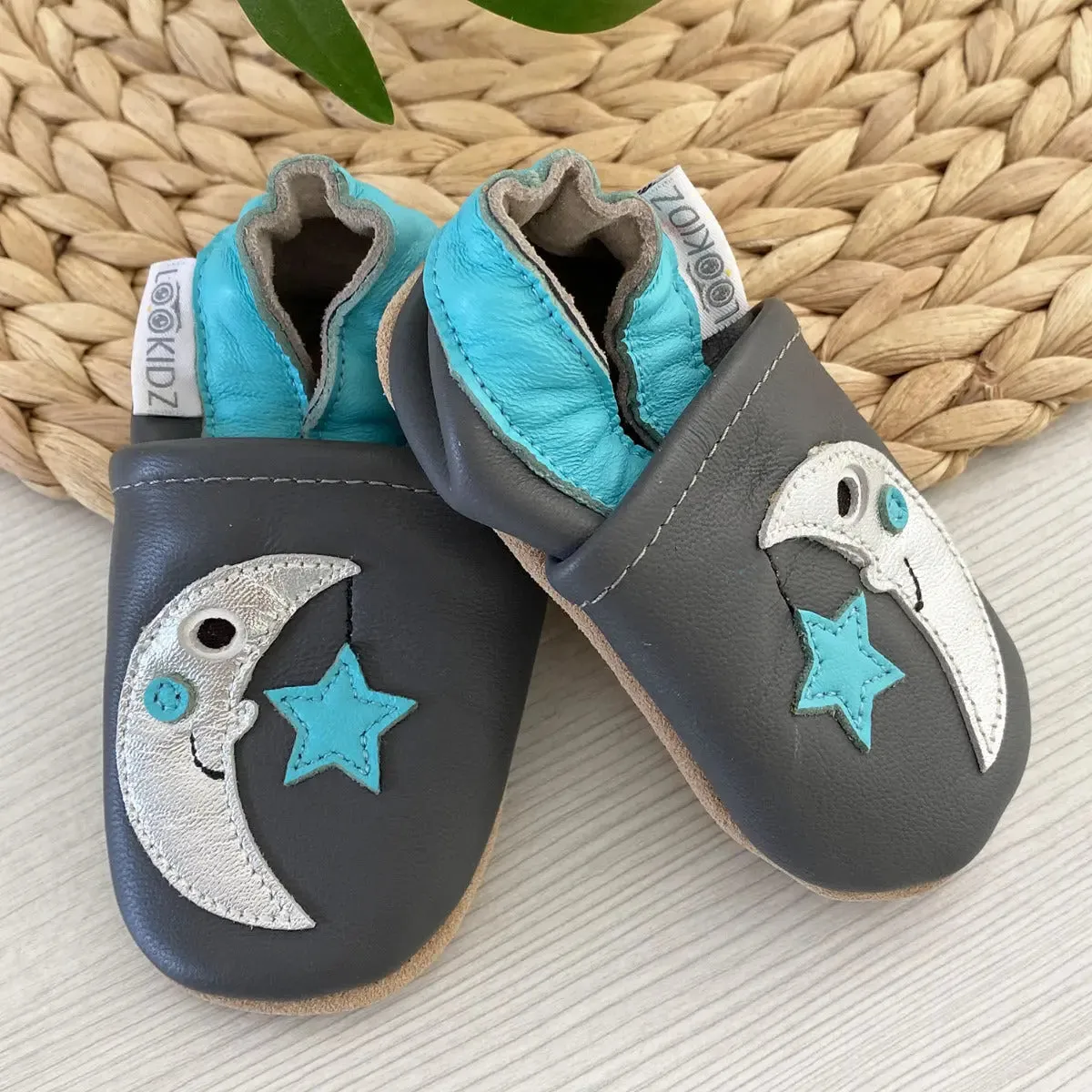 Lookidz chaussons cuir souple bébé