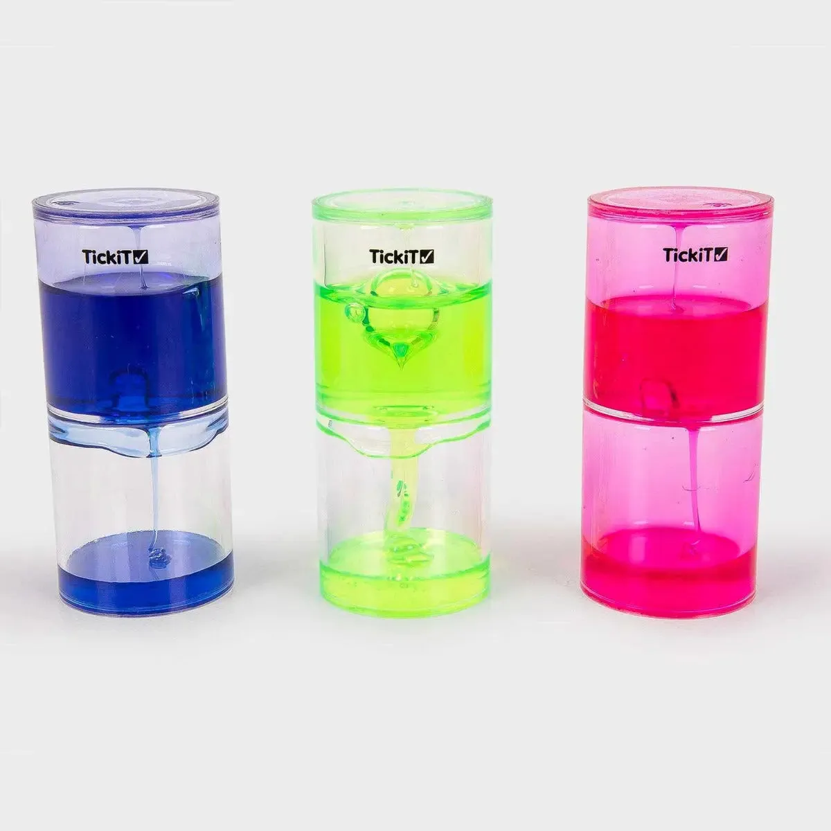 Tickit lot 3 tubes sensoriels gel coloré bleu rose vert