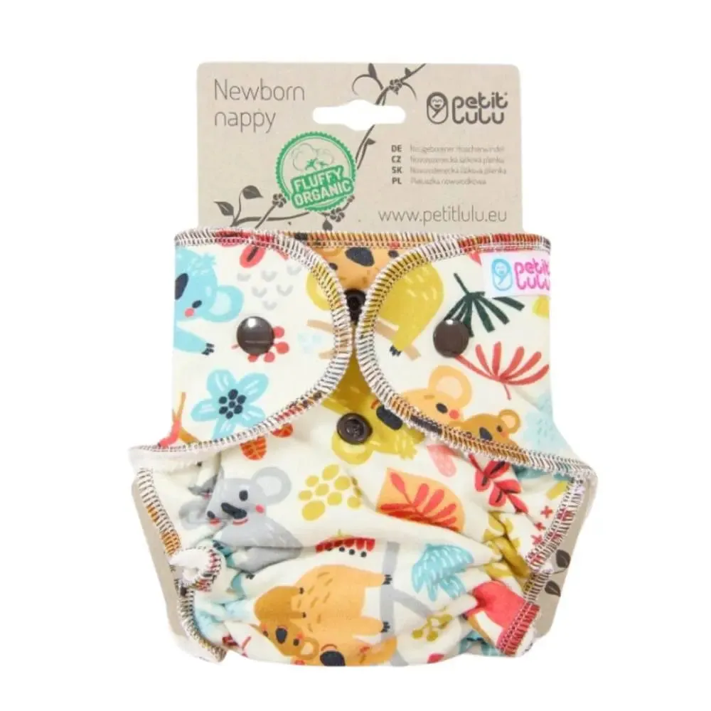 Petit Lulu Fluffy Organic couche lavable naissance coton bambou