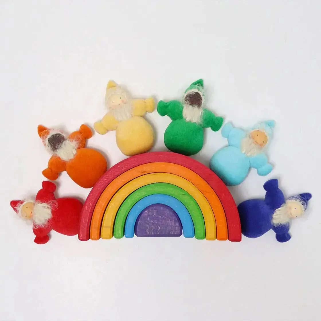 LiliNappy Grimm's Rainbow poupées lutins 6 pièces