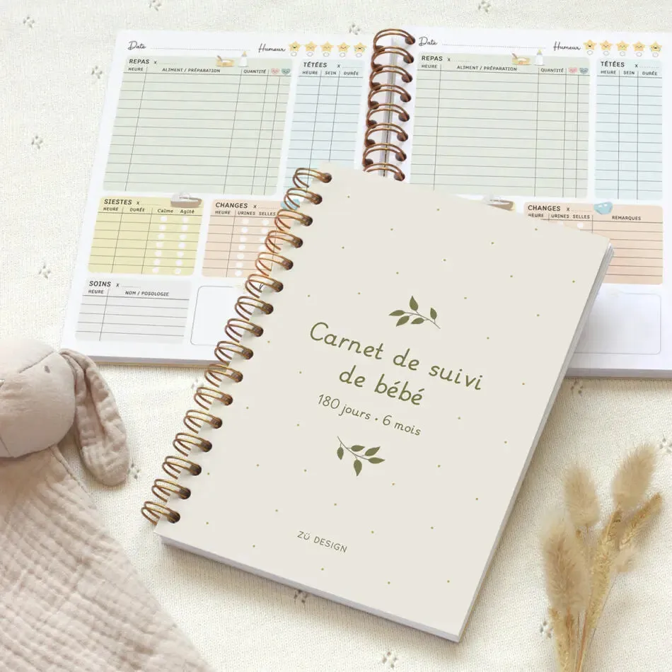 Zü carnet suivi premiers jours 0-6 mois souvenir