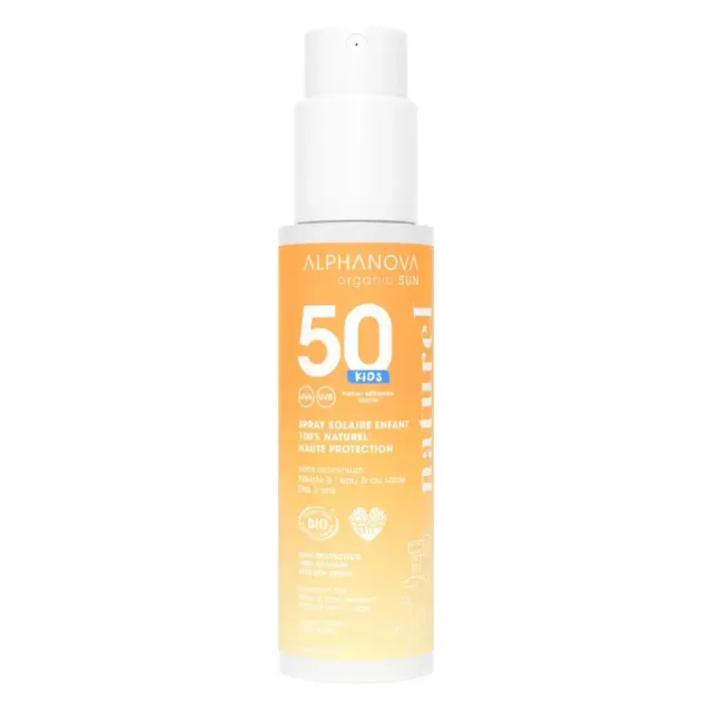 LiliNappy Alphanova Sun spray solaire enfant SPF50 filtres minéraux