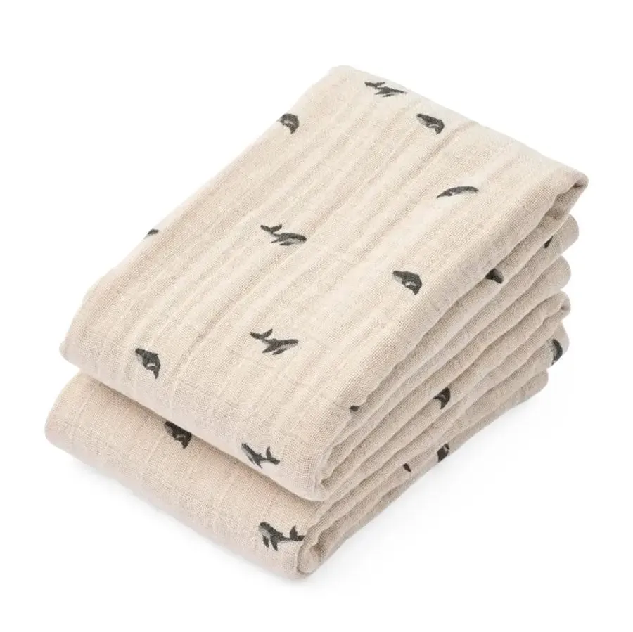 Liewood Lewis 2 petits langes en coton bio