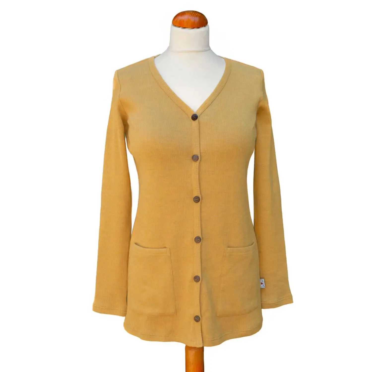 LiliNappy MaM AAVA gilet long femme en laine mérinos