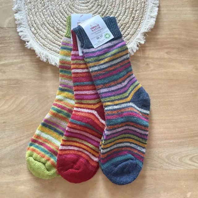 Hirsch Natur Chaussettes laine adulte épaisses