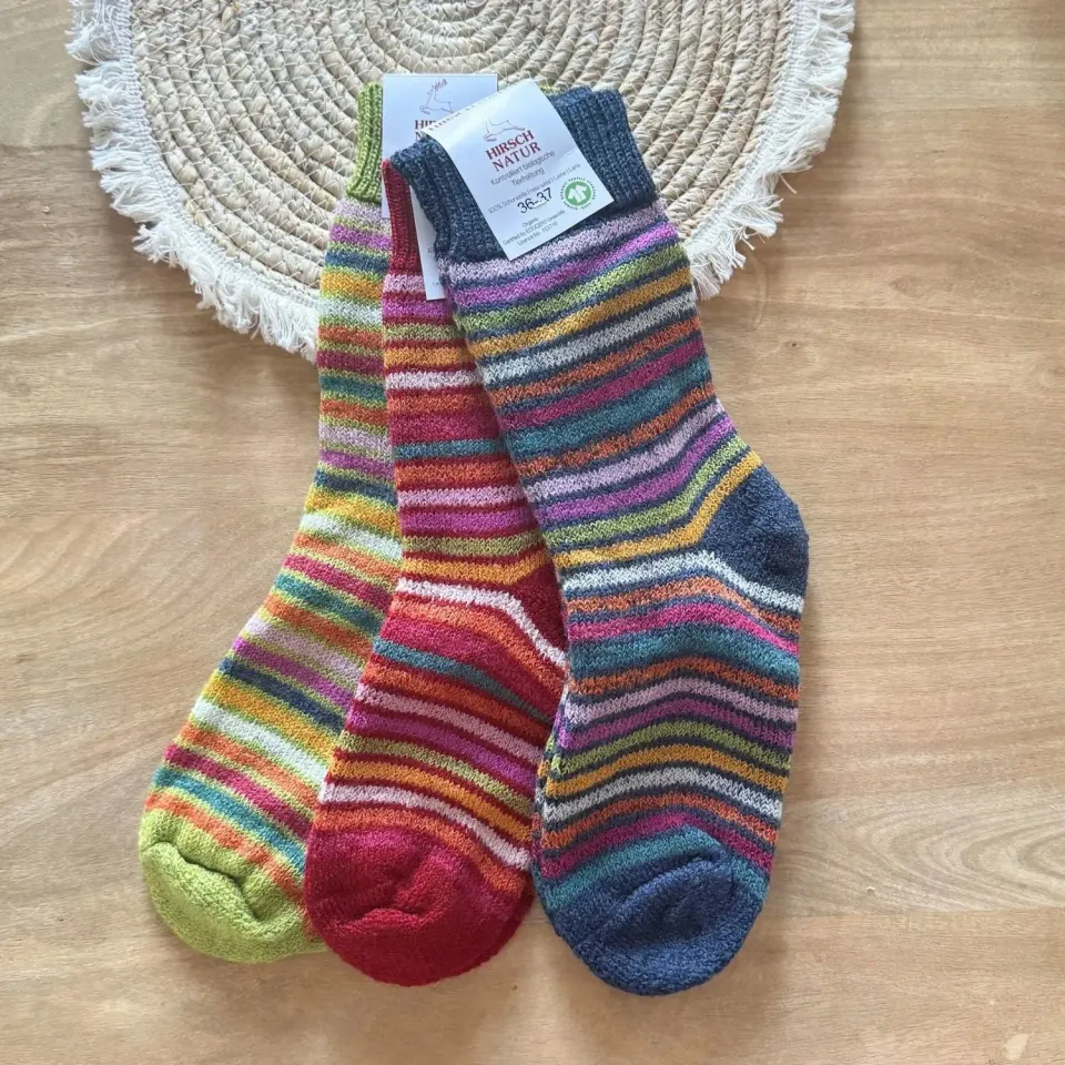 Hirsch Natur Chaussettes laine adulte épaisses