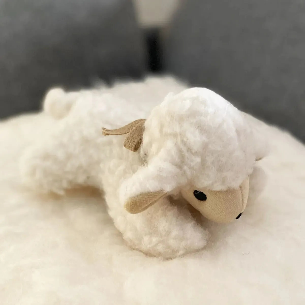 Saling mini doudou agneau pure laine vierge