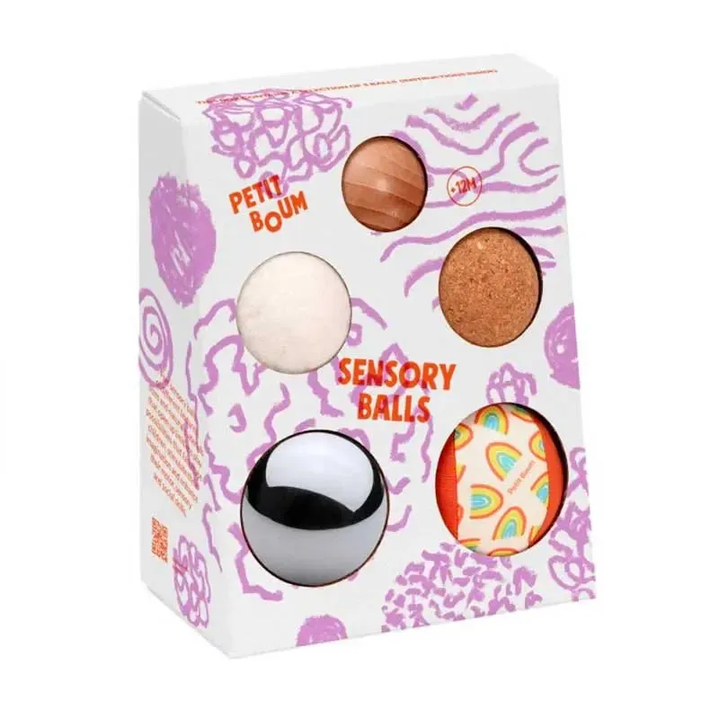 Petit Boum 5 balles sensorielles avec pochon