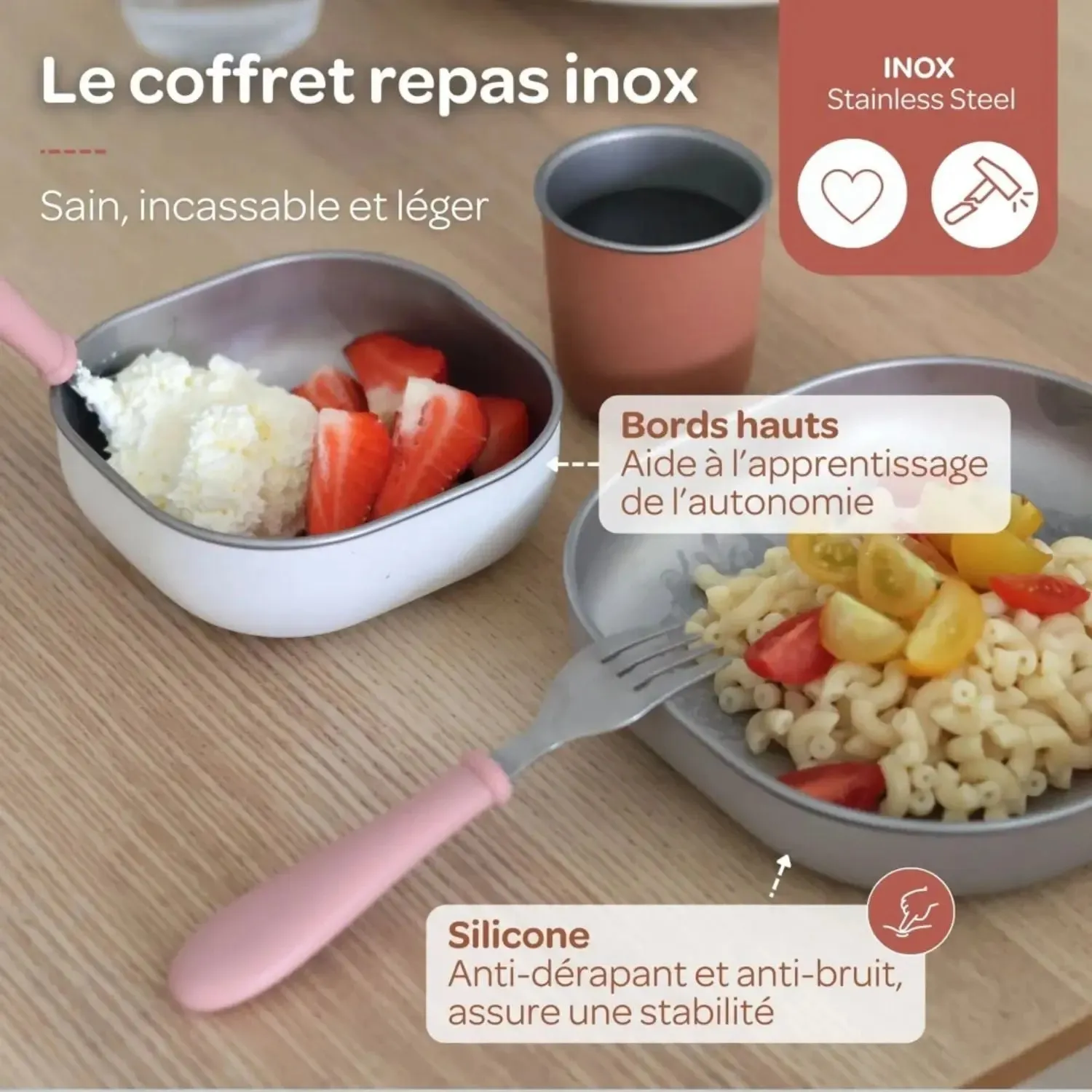 Béaba coffret repas inox