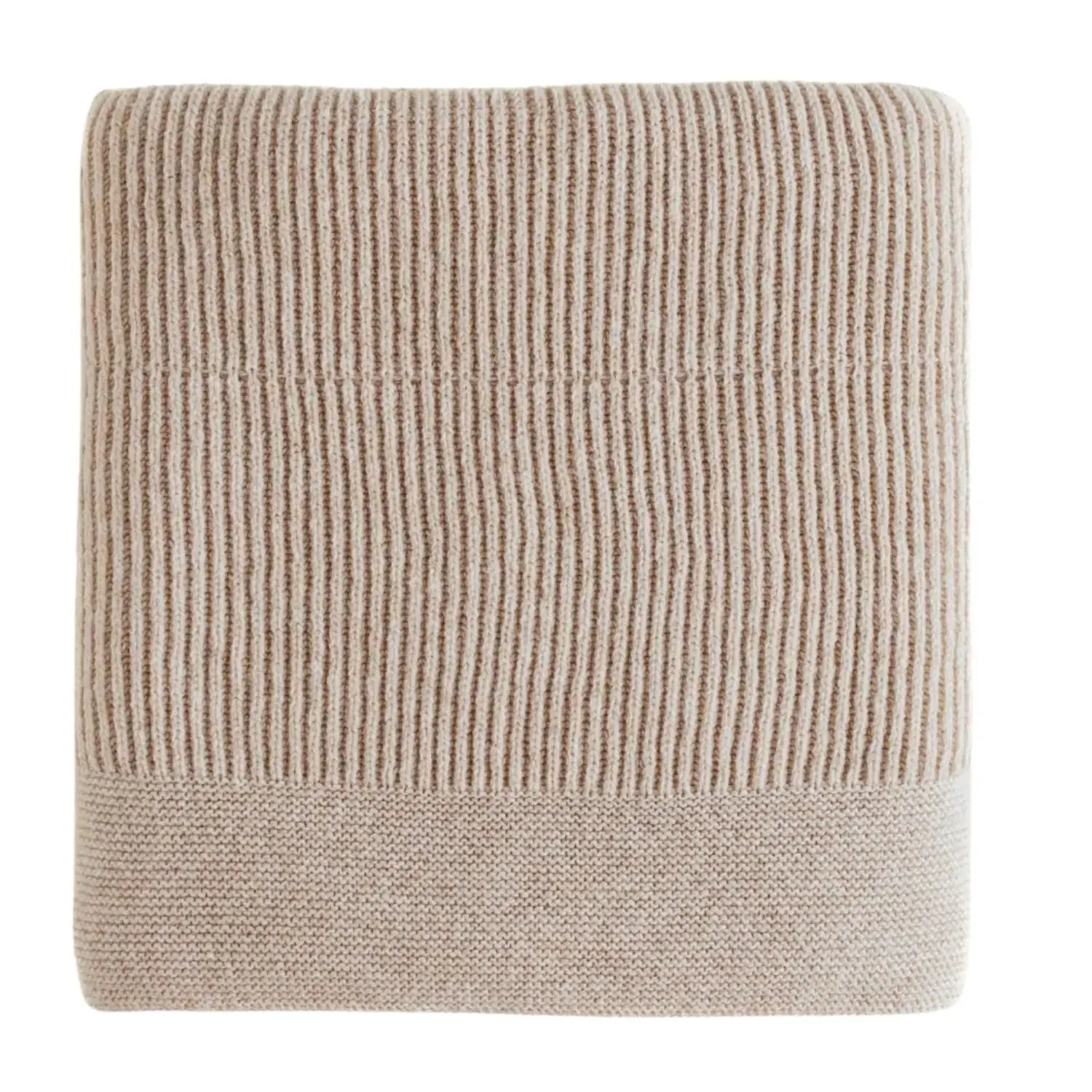 HVID Gaston Couverture Laine Mérinos Beige 100x140 cm