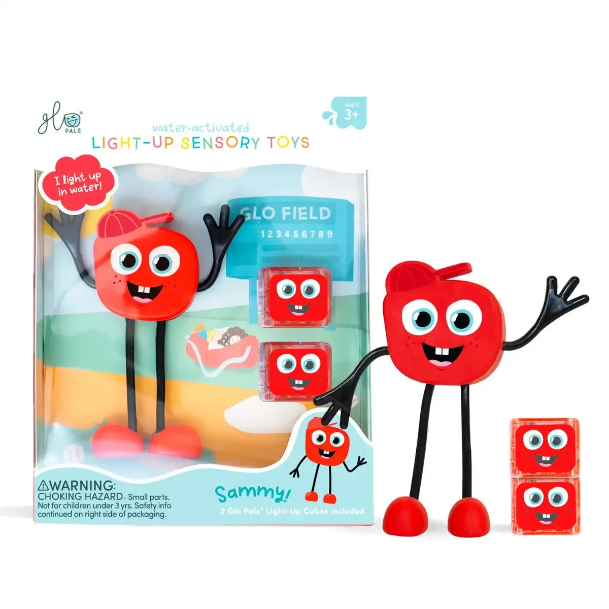 Glo Pals jouet bain lumineux sensoriel avec cubes