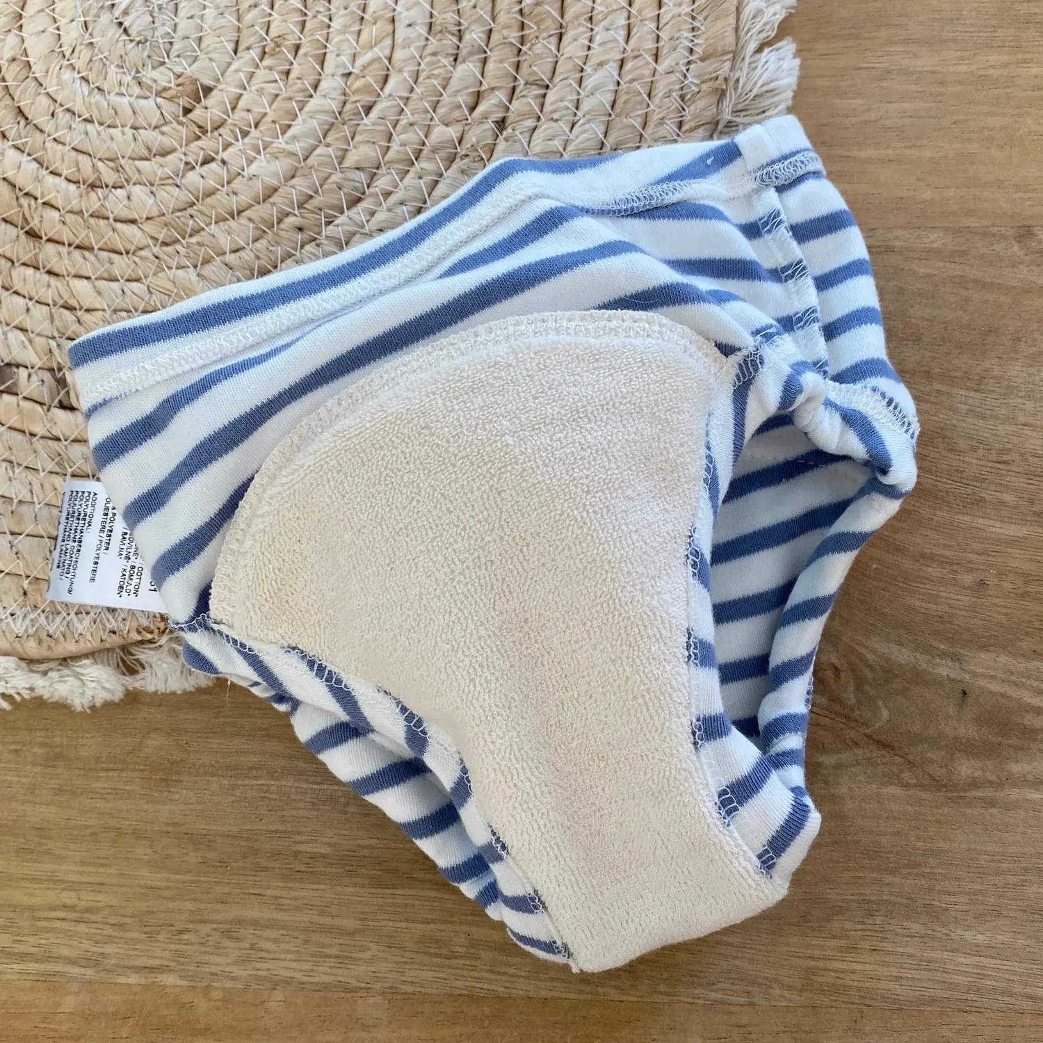 Popolini slip apprentissage absorbant coton bio