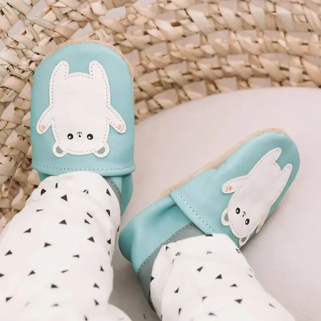 Lookidz chaussons cuir souple bébé 0-6 mois