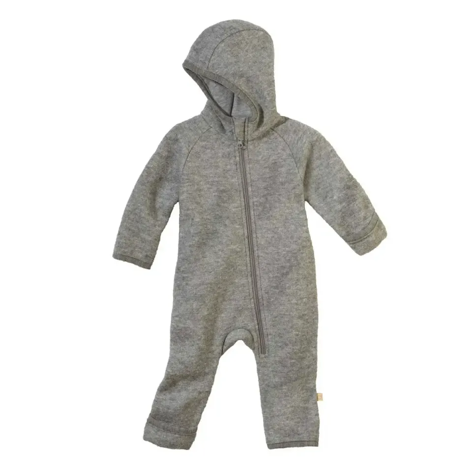 Disana combinaison bébé laine bouillie grise