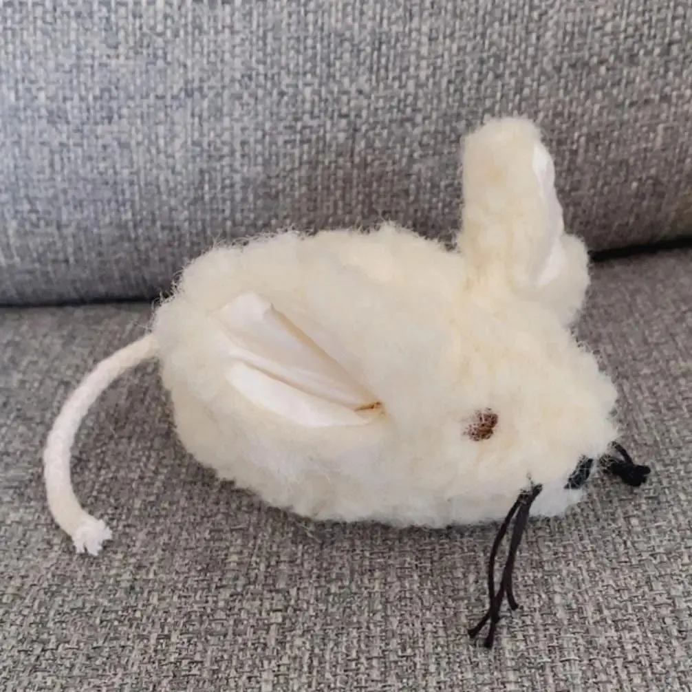 Sassoupi petite souris laine vierge doudou