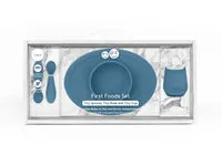 EZPZ set 1er repas silicone indigo