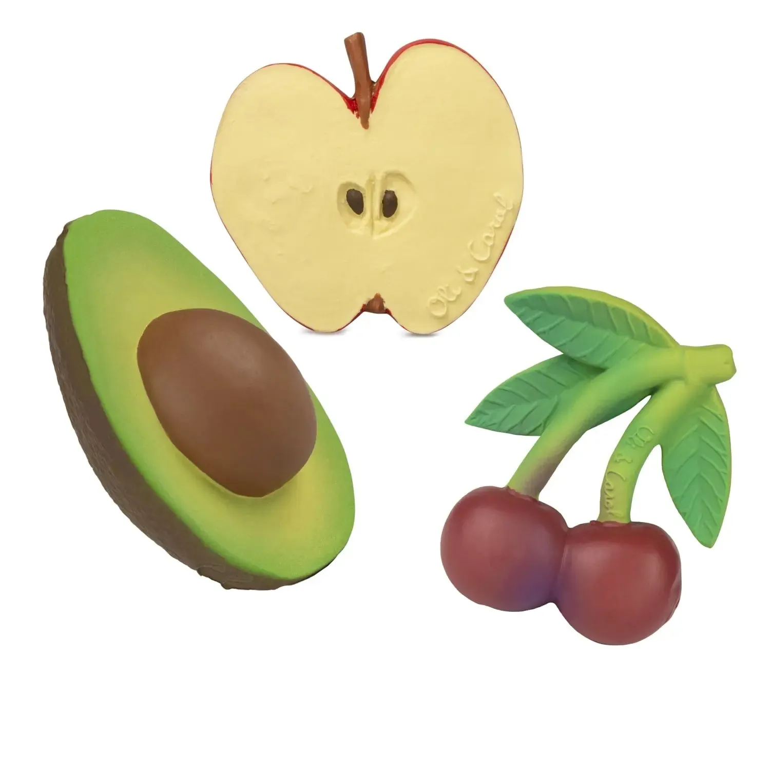 LiliNappy Fresh Bite Oli&Carol coffret naissance 3 jouets dentition