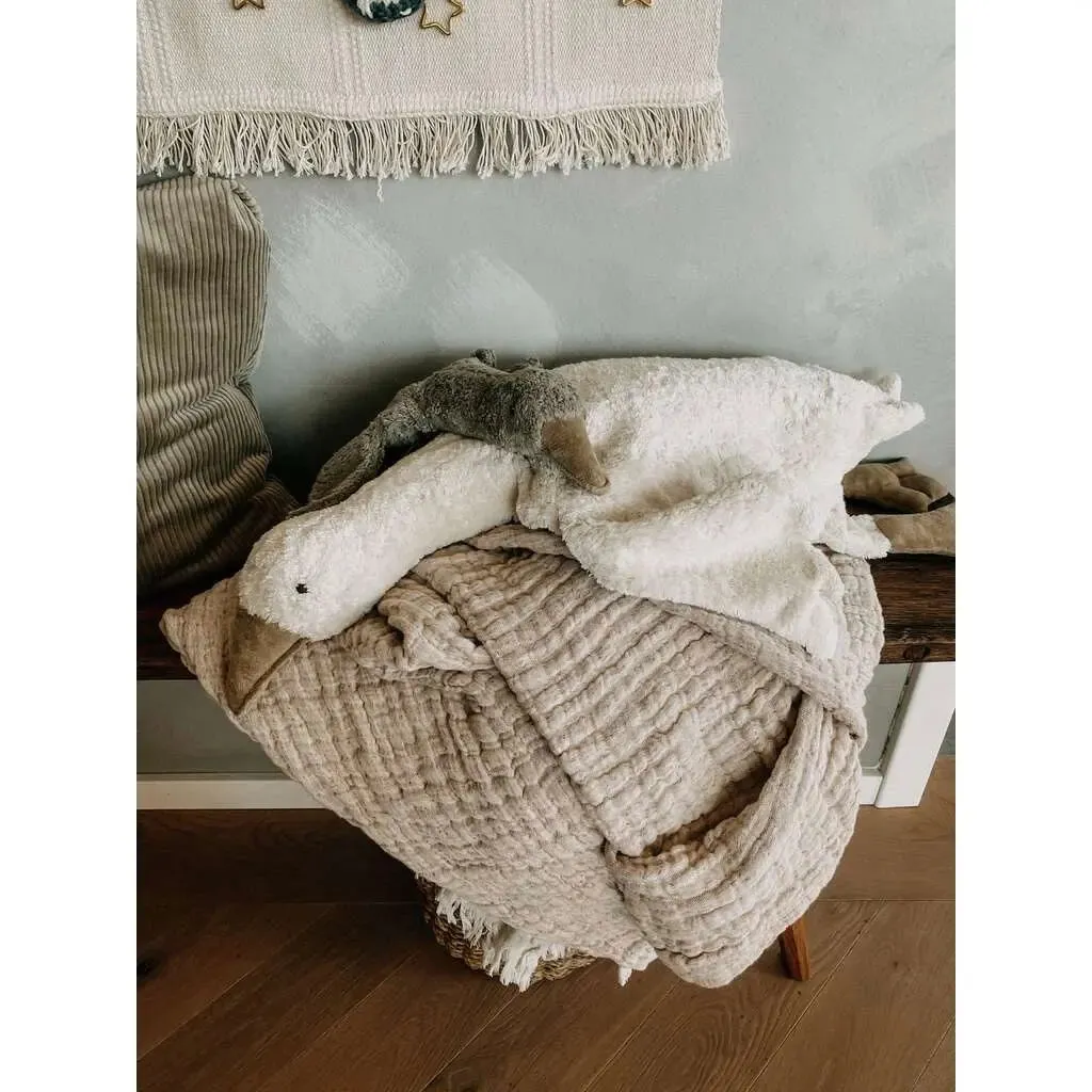 Senger Naturwelt doudou bouillotte Grande oie coton bio 48 cm