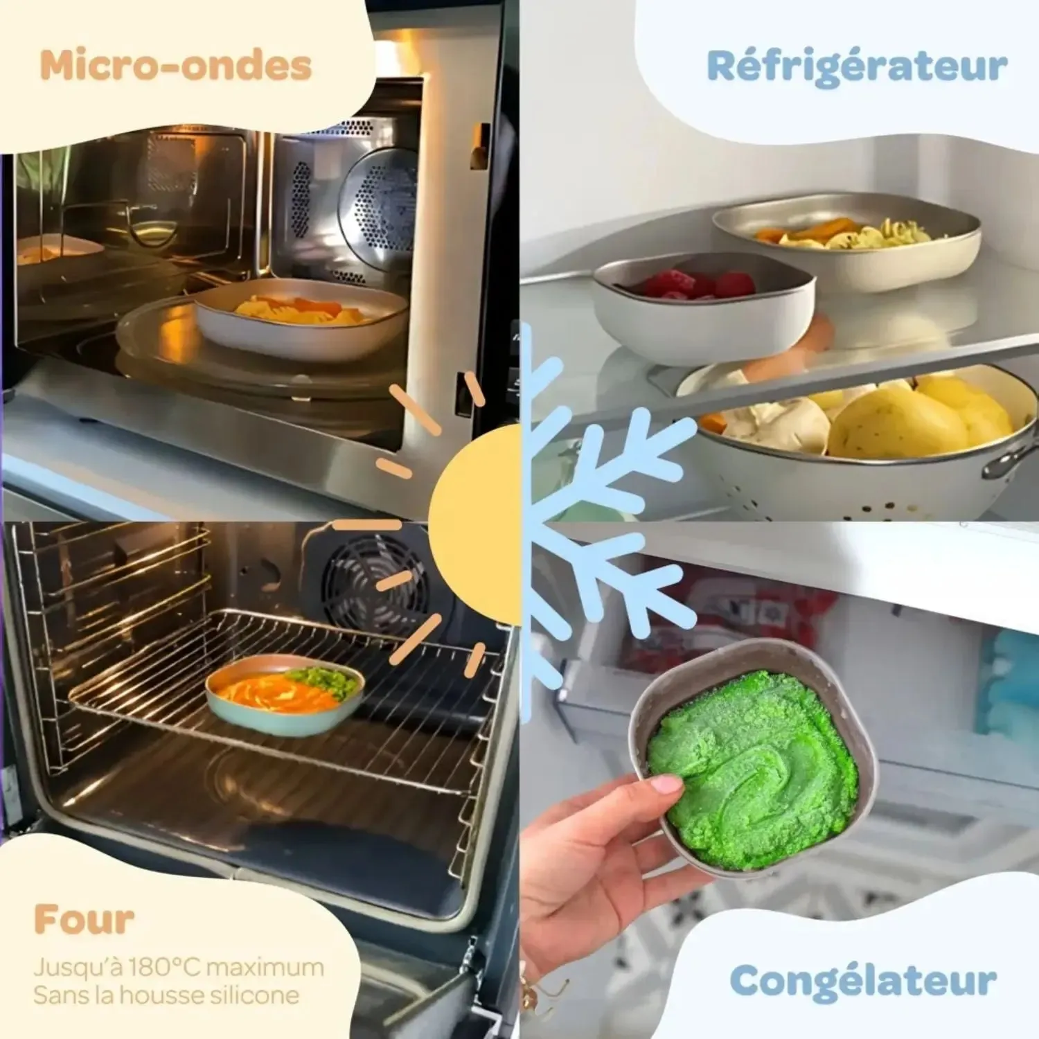 Béaba coffret repas inox