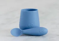 EZPZ set 1er repas silicone indigo