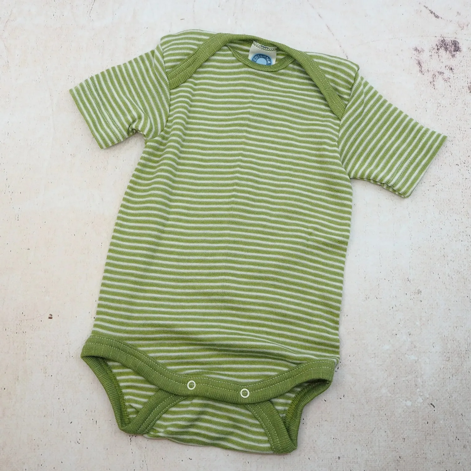 Cosilana body manches courtes laine et soie