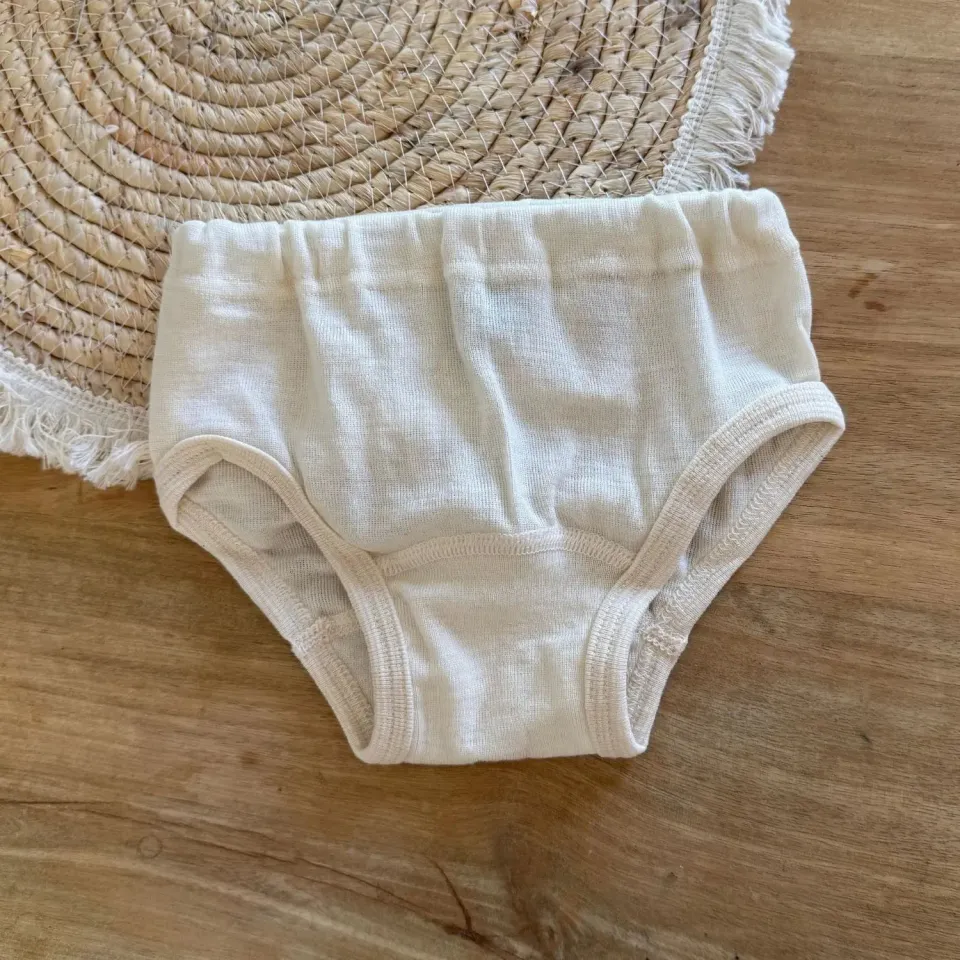 Cosilana Culotte Enfant Laine et Soie Naturel Peau Sensible