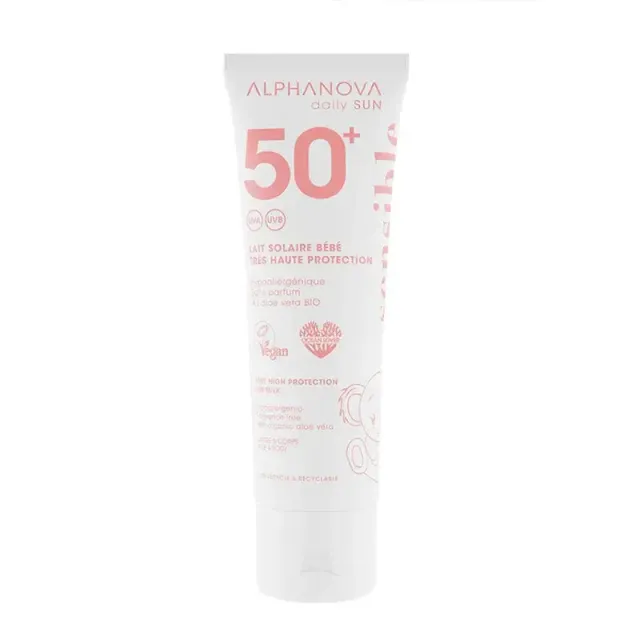 Alphanova Bébé lait solaire SPF50+ sans parfum