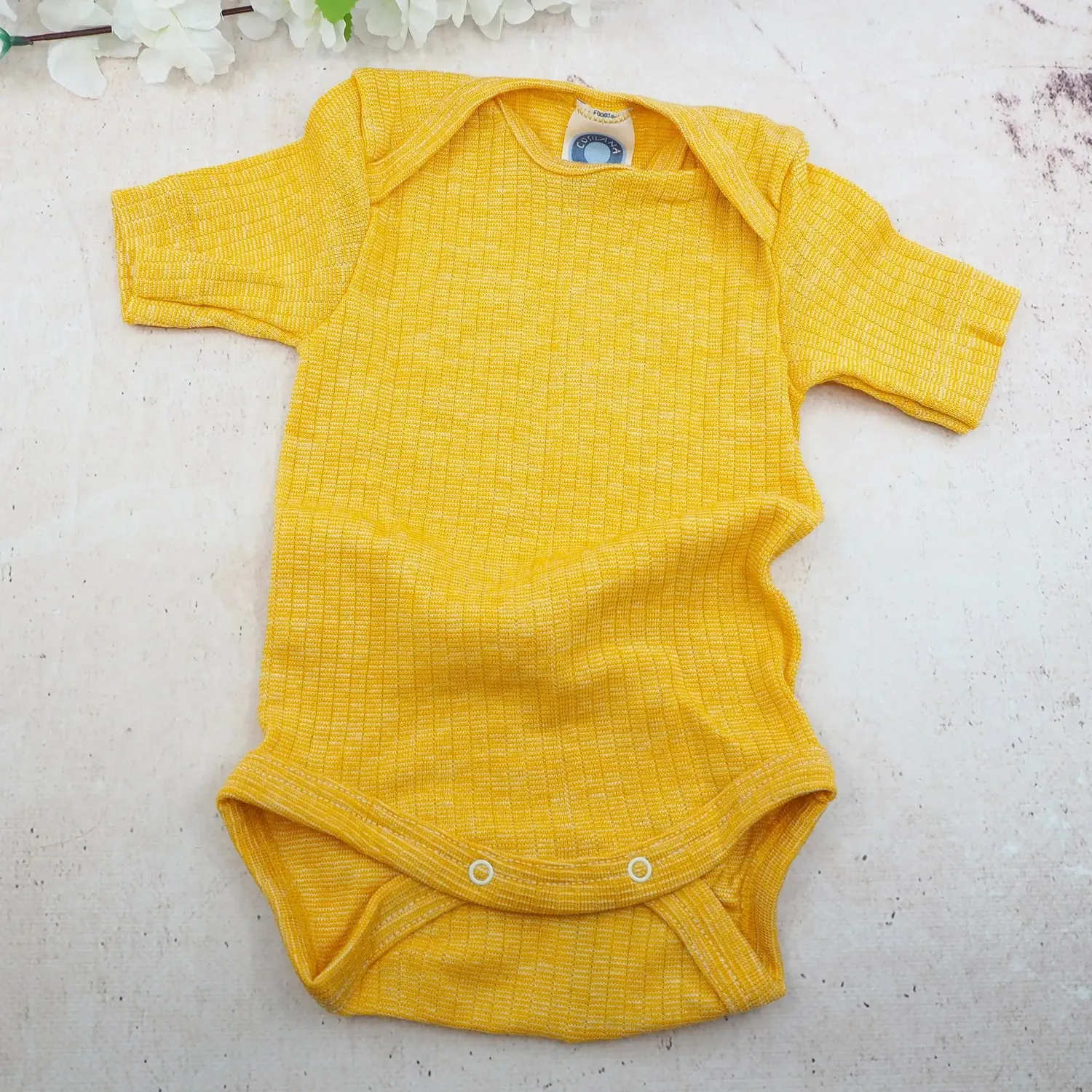Cosilana body manches courtes laine soie coton bio