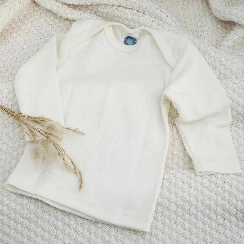 Cosilana top manches longues laine soie bébé