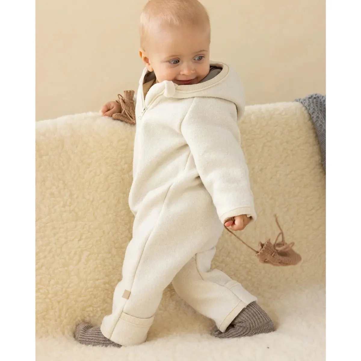LiliNappy Disana Zip Overall combinaison en laine mérinos bio
