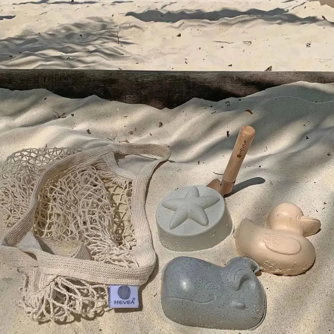 Hevea coffret plage caoutchouc naturel 3 moules