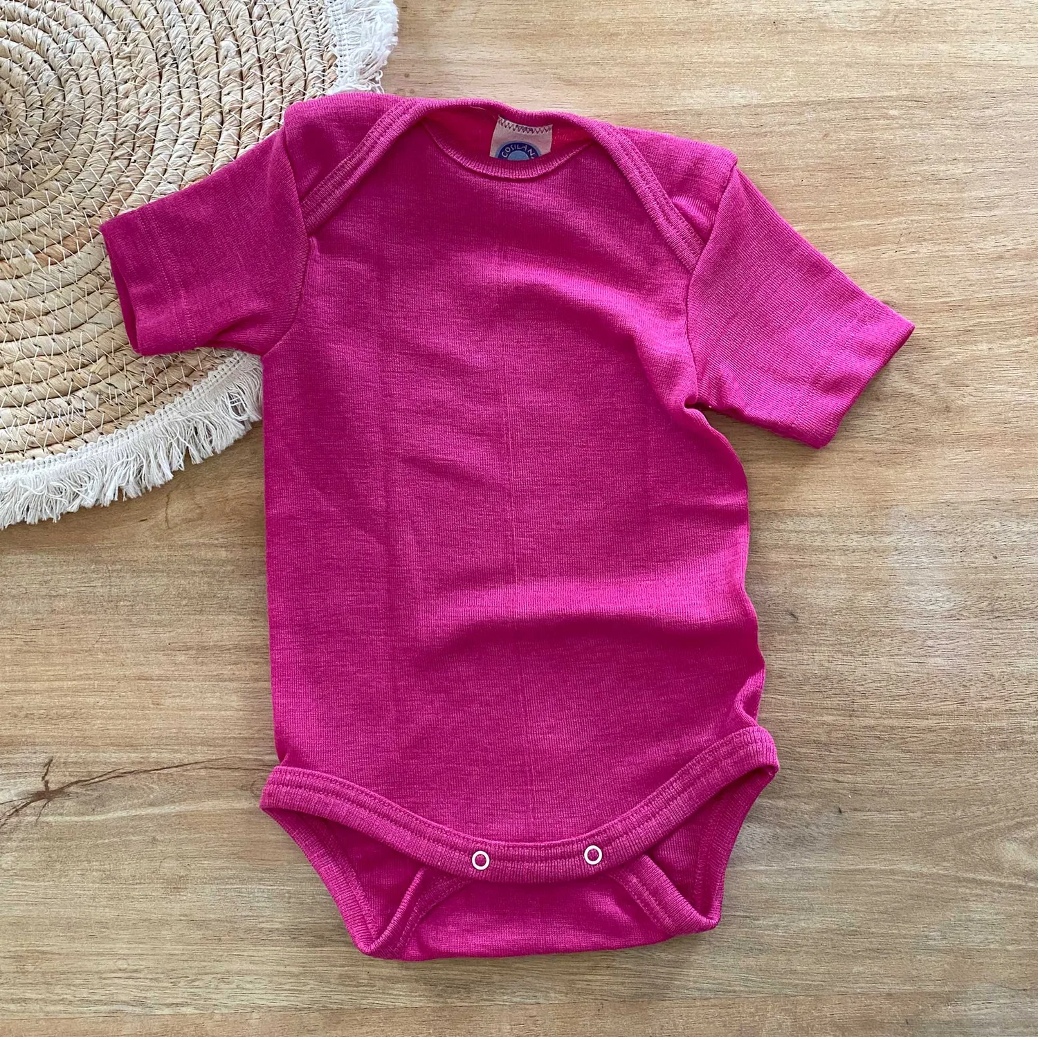 Cosilana body manches courtes laine et soie