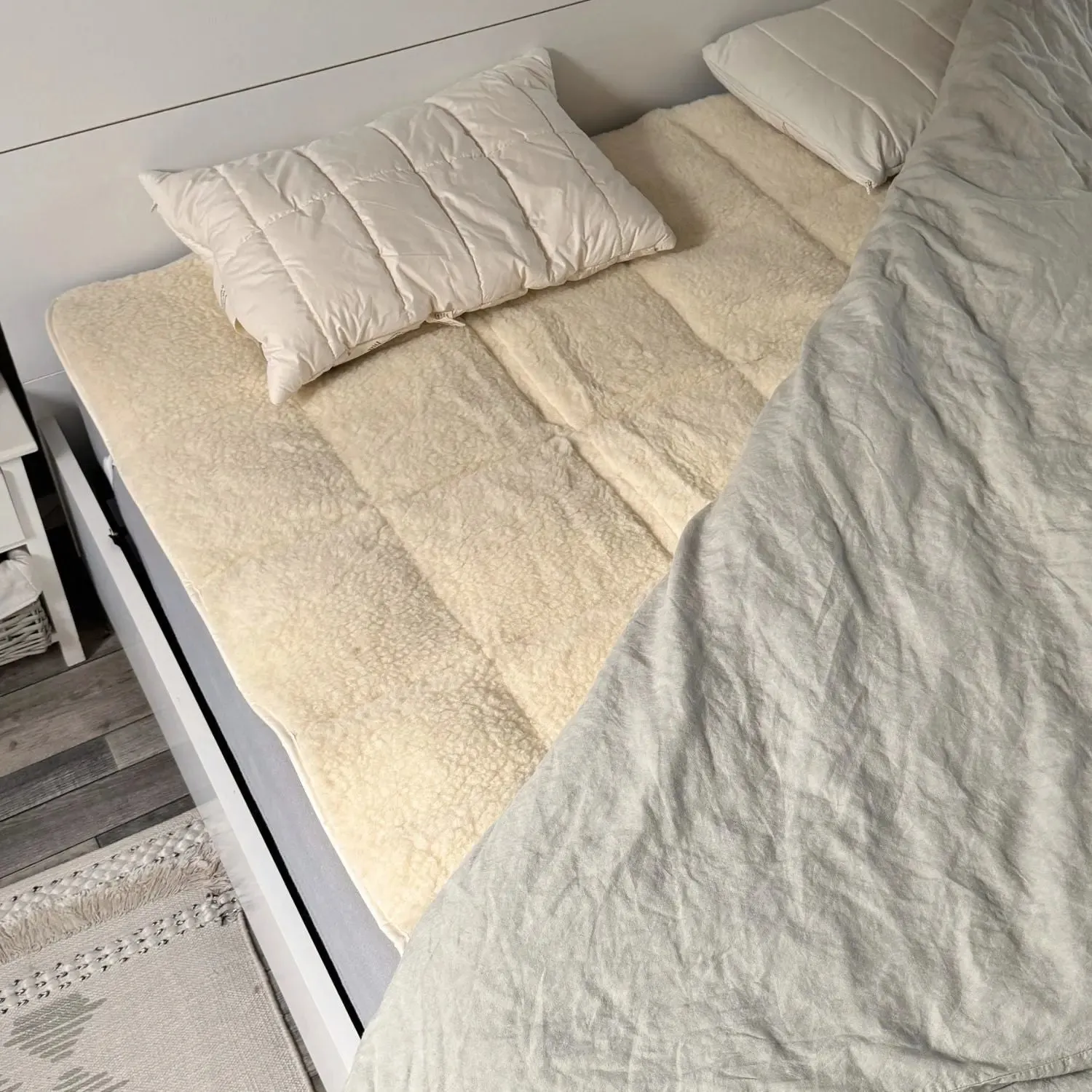 Sassoupi surmatelas épais laine bio & coton