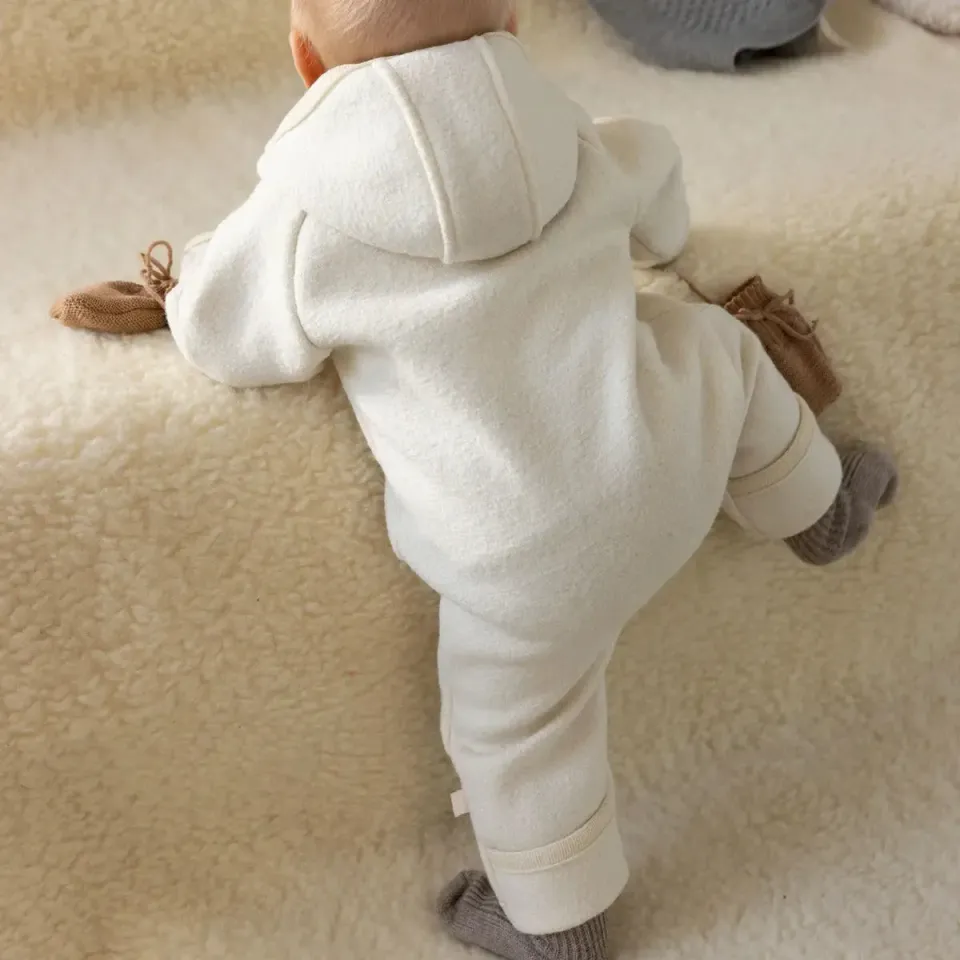 LiliNappy Disana Zip Overall combinaison en laine mérinos bio