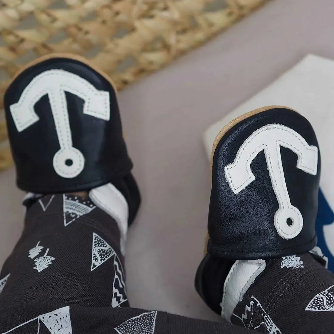 Lookidz chaussons cuir souple bébé