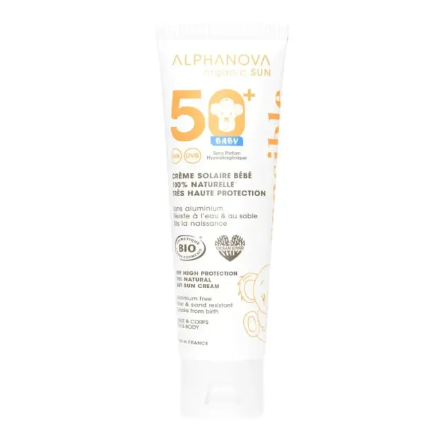 Alphanova Sun crème solaire bébé SPF50+ minérale