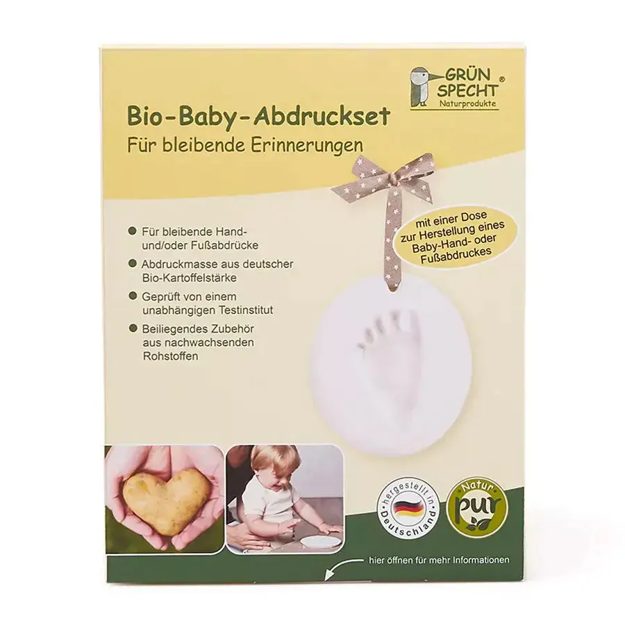 Grünspecht kit moulage bio main pied bébé