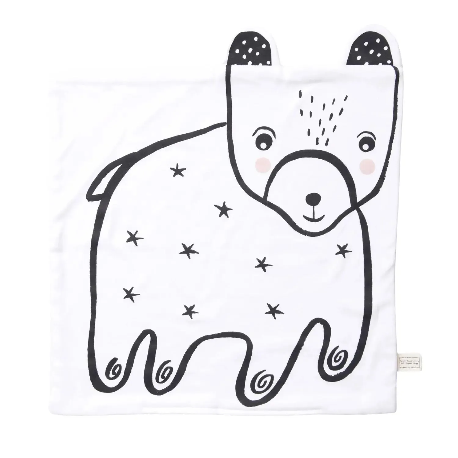 Wee Gallery Doudou couverture ours coton bio 40 cm