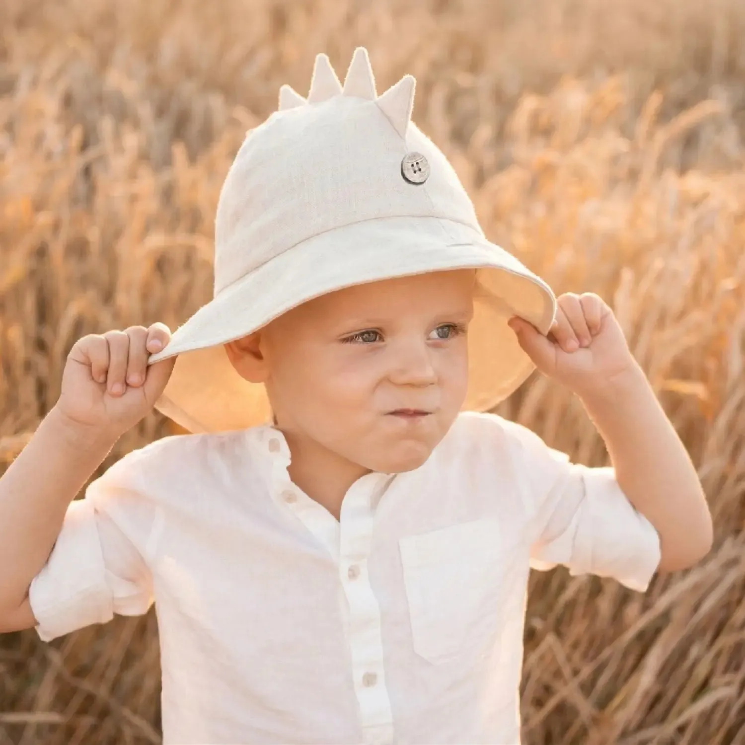 Manymonths Chapeau soleil chanvre bio Dino